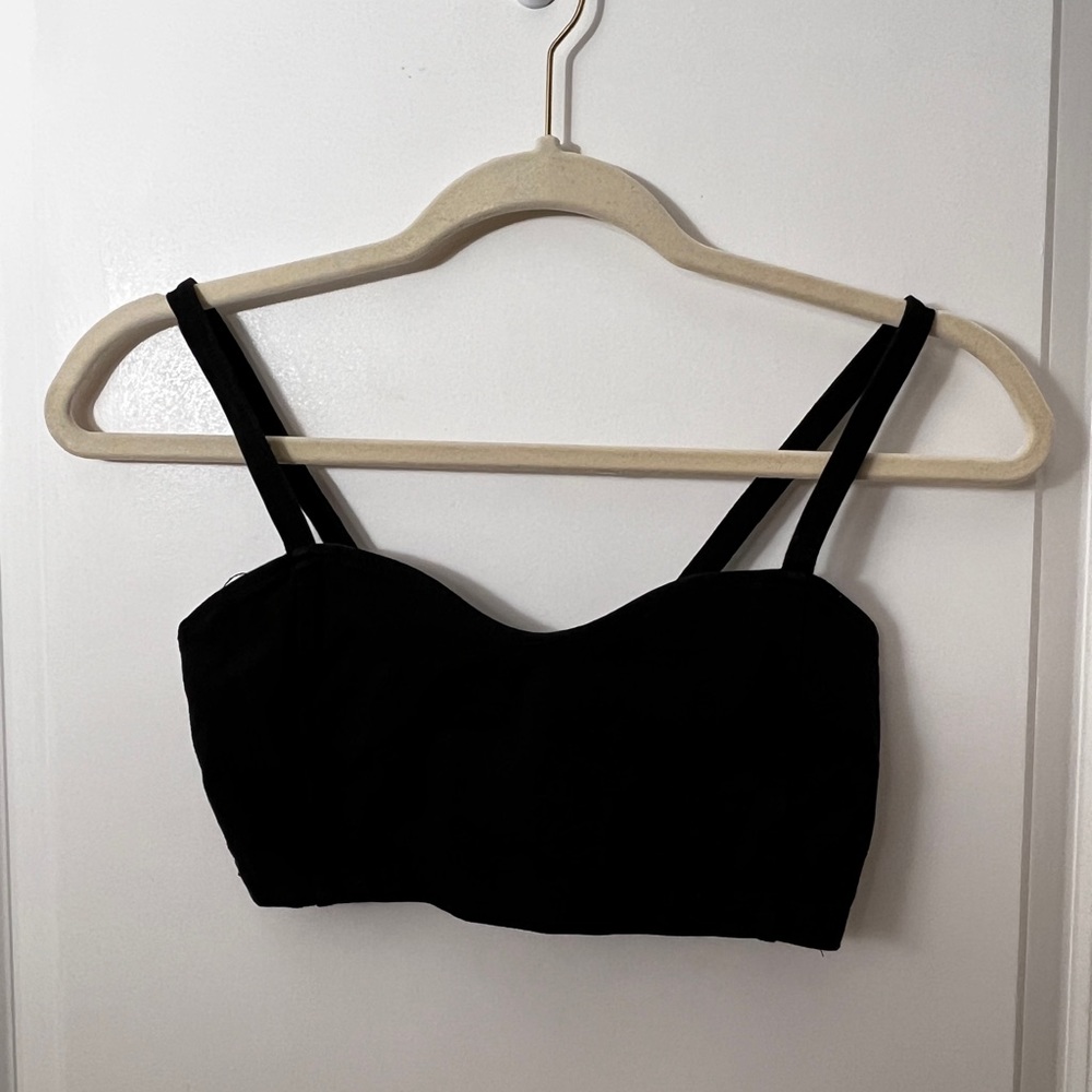 Brandy Melville Black Cage Back Bralette